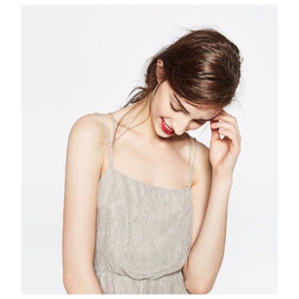 Zara sparkly silver cocktail dress - Picture 3 of 8